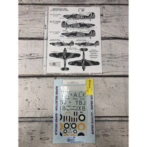 Super Scale Decals 1/48 HURRICANE Mk.I  BATTLE OF BRITAIN No 1,17,87 sqdn.